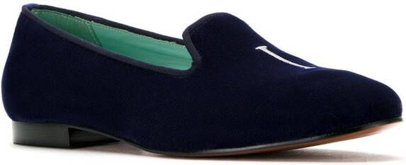 Blue Bird Shoes velvet I Do loafers