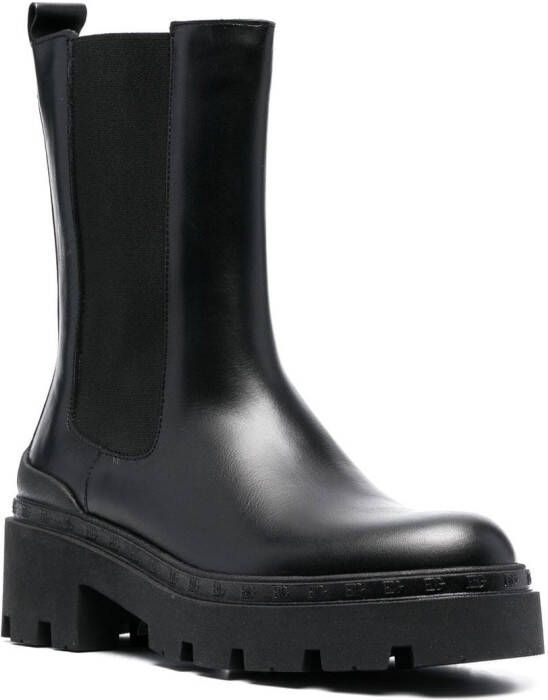 Blugirl leather ankle boots Black