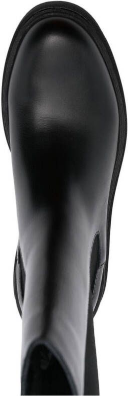 Blugirl leather ankle boots Black