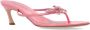 Blumarine 70mm butterfly thong sandals Pink - Thumbnail 2