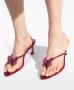 Blumarine 70mm butterfly thong sandals Red - Thumbnail 5