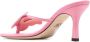 Blumarine butterfly-patch 90mm thong sandals Pink - Thumbnail 3