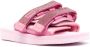 Blumarine logo-patch touch-strap sandals Pink - Thumbnail 2