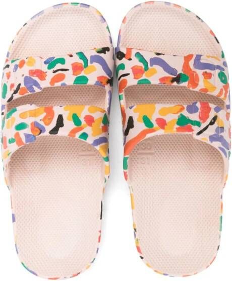 Bobo Choses Confetti Freedom abstract-print slides Pink