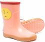 Bobo Choses face-patch ankle wellies Orange - Thumbnail 2