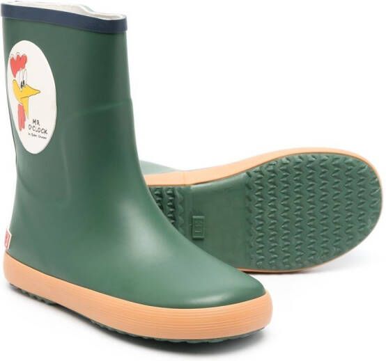 Bobo Choses Mr O'Clock rainboots Green