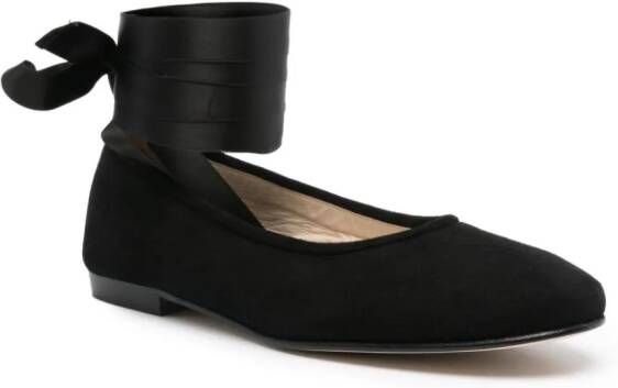BODE Musette suede ballerina shoes Black