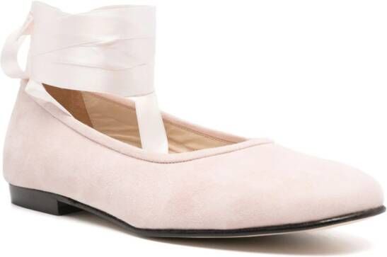BODE Musette suede ballerina shoes Pink