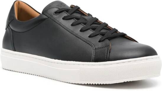 Boggi Milano panelled leather sneakers Black