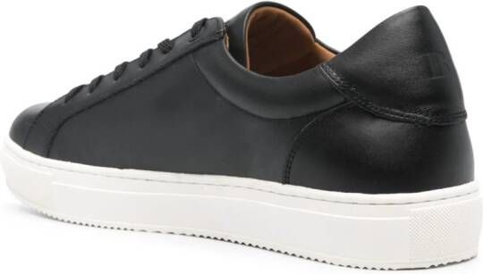 Boggi Milano panelled leather sneakers Black