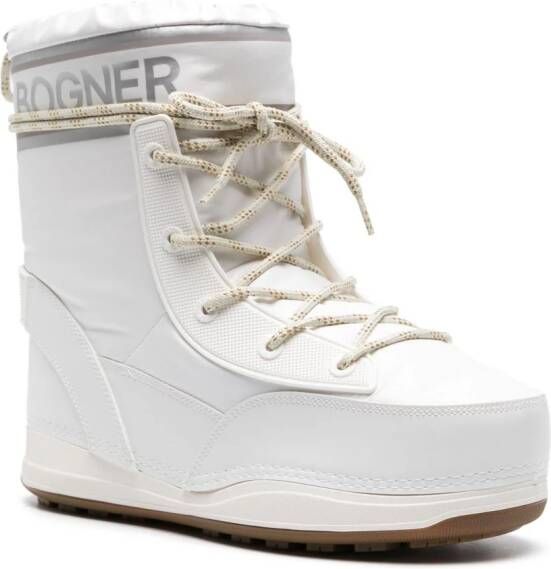 BOGNER FIRE+ICE La Plagne faux leather snow boots White
