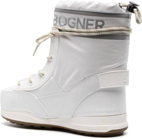 BOGNER FIRE+ICE La Plagne faux leather snow boots White