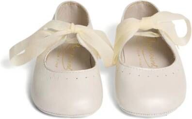 Bonpoint Akela leather ballerina shoes Neutrals