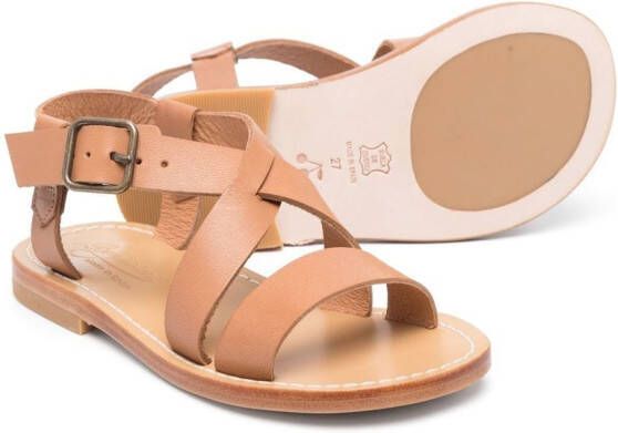 Bonpoint ankle-strap sandals Brown