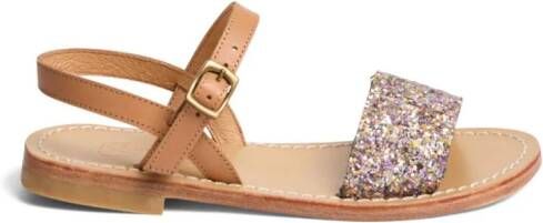 Bonpoint Apis glitterly sandals Pink