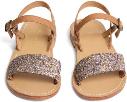 Bonpoint Apis glitterly sandals Pink