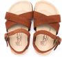 Bonpoint buckle-fastening crossover-strap sandals Brown - Thumbnail 3