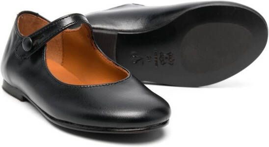 Bonpoint button-fastening ballerina shoes Black