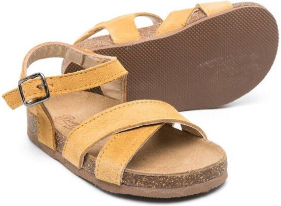 Bonpoint crossover-strap sandals Brown