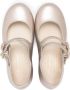 Bonpoint crystal buckle-detail leather ballerina shoes Gold - Thumbnail 3