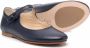 Bonpoint Ella leather ballerina shoes Blue - Thumbnail 2