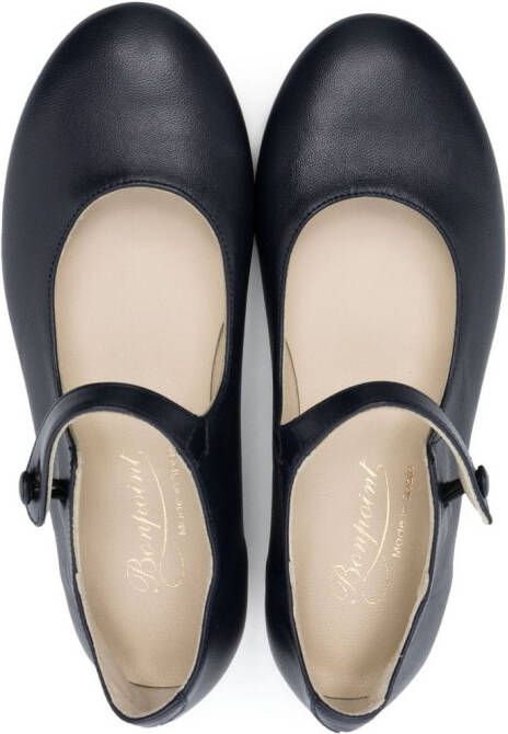 Bonpoint Ella Mary Janes leather shoes Blue