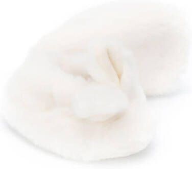 Bonpoint Faux-Fur Bunny slippers White