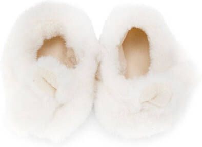 Bonpoint Faux-Fur Bunny slippers White