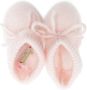 Bonpoint front-tie cashmere slippers Pink - Thumbnail 3