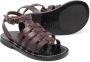 Bonpoint open-toe buckle-fastening sandals Brown - Thumbnail 2