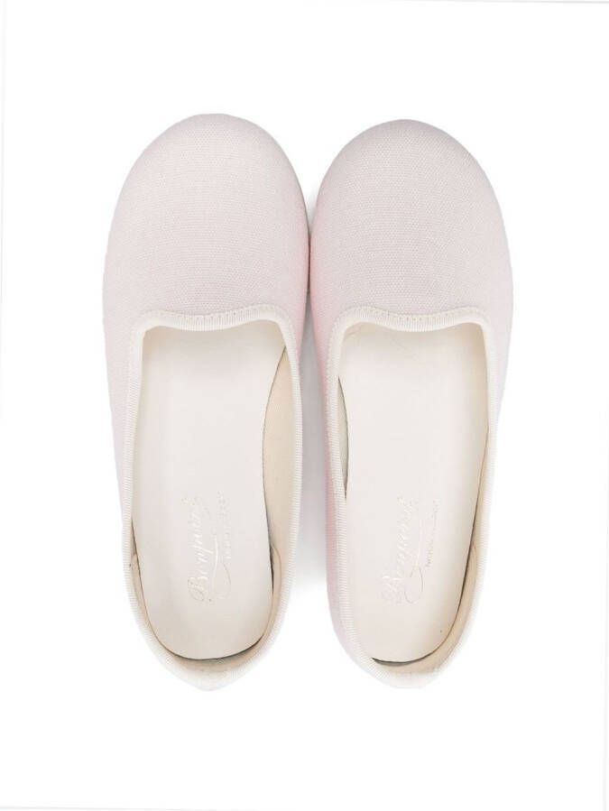 Bonpoint round-toe ballerina shoes Pink