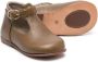 Bonpoint round-toe leather pre-walkers Brown - Thumbnail 2