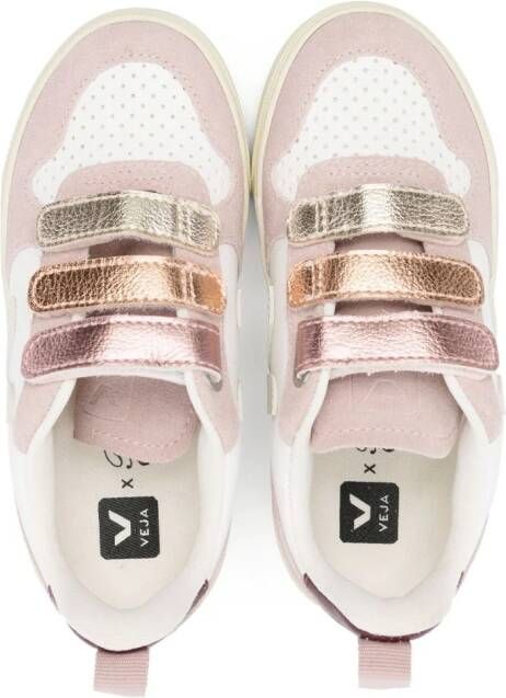 Bonpoint x Veja Kids suede sneakers Pink