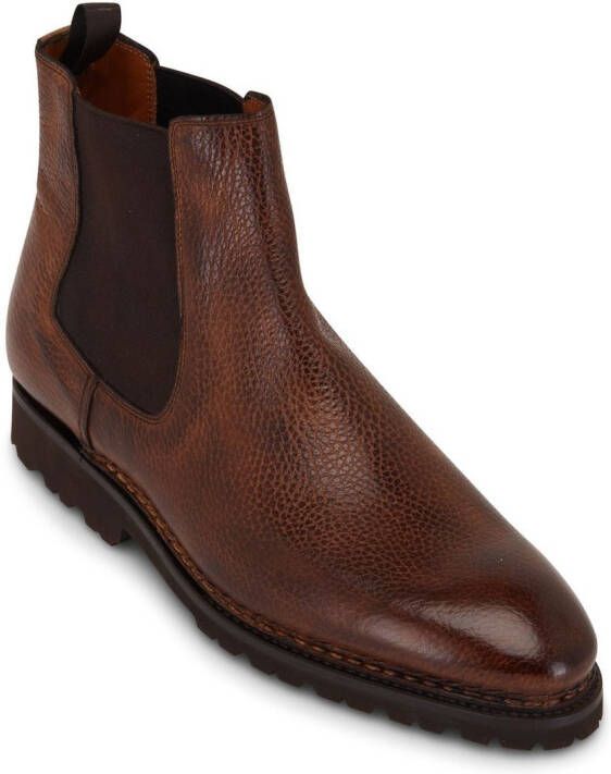 Bontoni leather Chelsea boots Brown