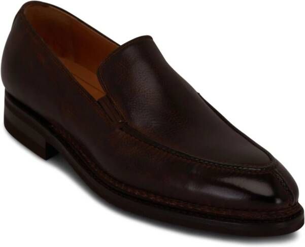Bontoni leather loafers Brown