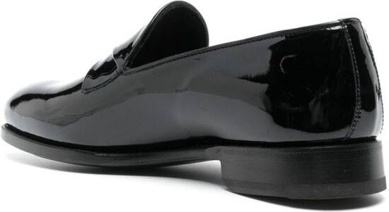 Bontoni panelled-detail loafers Black