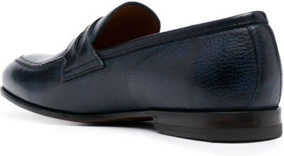 Bontoni penny-slot calf-leather loafers Blue