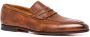 Bontoni principe leather slip-on loafers Brown - Thumbnail 2