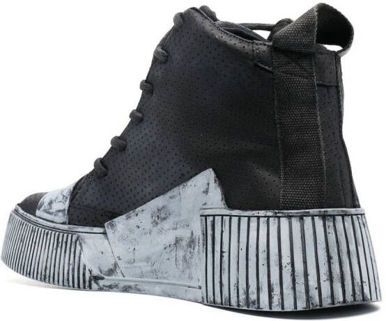 Boris Bidjan Saberi Bamba platform high-top sneakers Black