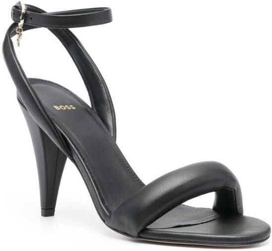 BOSS 90mm logo-charm sandals Black