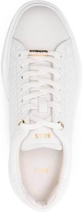 BOSS Amber Tenn leather sneakers White
