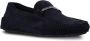 BOSS branded-hardware suede loafers Blue - Thumbnail 2