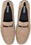 BOSS branded-hardware suede loafers Brown - Thumbnail 4