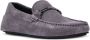 BOSS branded-hardware suede loafers Grey - Thumbnail 2