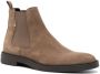 BOSS Calev elasticated-panels suede boots Neutrals - Thumbnail 2