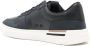 BOSS Cupsole panelled leather sneakers Blue - Thumbnail 3