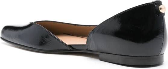 BOSS cut-out ballerina shoes Black