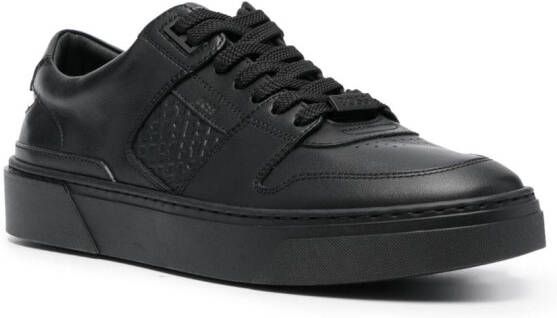 BOSS de ed-logo leather sneakers Black