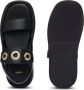 BOSS eyelet-embellishment leather sandals Black - Thumbnail 4