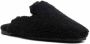 BOSS faux-shearling design slippers Black - Thumbnail 2